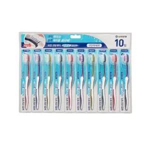 ( )덴탈케어 이코노플러스 양치습관 2단 미세모 10개 양 구강관리 가글 치아관리