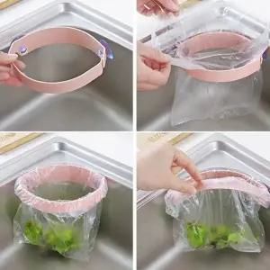 ( )싱크대 코너 비닐걸이 주방 수납 정리 봉지 도구