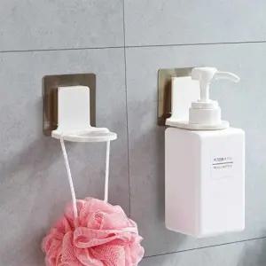 ( )수납 벽 부착 린스 물비누통 거치대 욕실 샴푸 정리