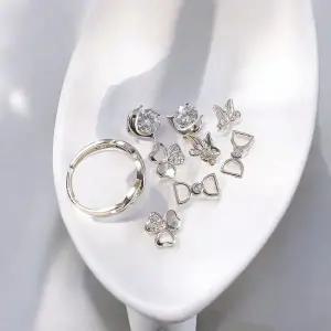 [하프클럽/]게더릭 반지   4종 Y3 귀걸이 세트 여자선물 여성선물