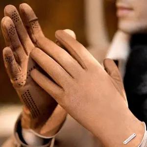 남자 가죽장갑 겨울 방한 장갑 손가락 오픈