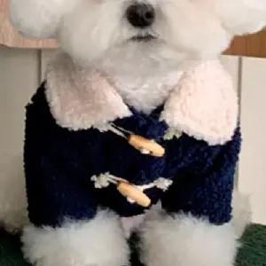 반려동물 떡볶이코트 버튼 점퍼 목 가슴을 안정감 있게 감싸주는 겨울 떡볶이 강아지 외투