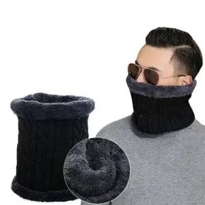 ( )EA 융털 니트 꽈배기 남녀공용 넥워머 X2개 겨울 목보호