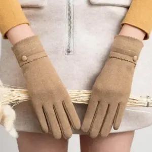 앙고라 장갑 물결 터치 여성 디자인 스마트 겨울 무늬 니트 스마트터치