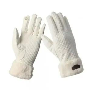 [하프클럽/]스마트터치장갑 러브퍼밍터치장갑스마트여자보온장갑화이트