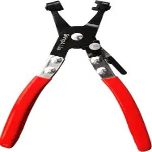 프로페셔널 호스 클램프 플라이어 수리 도구 링 타입 또는 플랫 밴드 제거 및 설치용 스위블