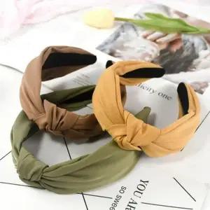 빈티지 스타일 매듭 패브릭 소재 빈티지 헤어 머리띠