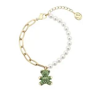 여성 미디움 Teddy 테디 베어 곰 진주 팔찌(5669167)