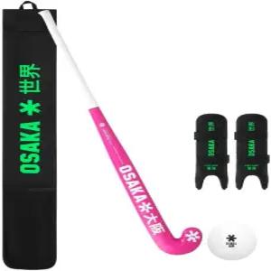 오사카 필드 하키 풀 패키지 - 스틱 신 가드 가방 볼이 있는 주니어 30 32 34 35 36.5