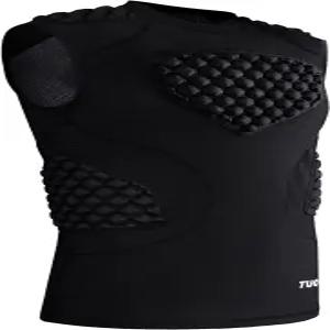 디알루돈 남자 축구 패딩 압축 셔츠 5패드 가슴 갈비뼈 보호대 럭비 야구 라크로스