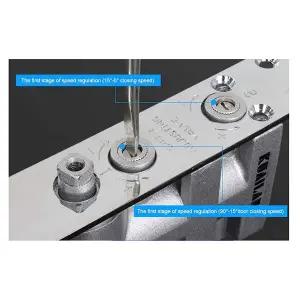 SICDE-모던 자동 도어 클로저 유압 버퍼 조절식 클로저 알루미늄 75KG 하드웨어 피팅