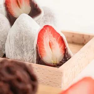 공주 딸기 찹쌀떡 생딸기 과일 수제 모찌 모찌떡 (6개입)