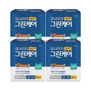 액티브 그린케어 위생깔개 까는기저귀 클린매트 10매x4팩 요실금패드 위생깔개매트 까는기저귀 산모용패드