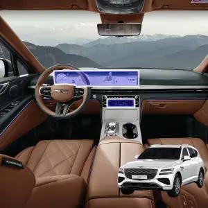 Brov 제네시스 GV80 자동차 내비게이션 보호필름 논글레어 무광 눈부심방지 저반사 액정보호