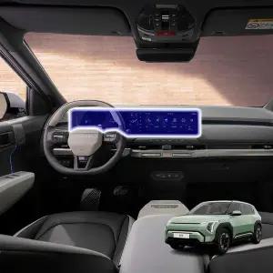 Brov 기아 EV3 차량용 내비게이션 논글레어 지문방지 보호필름 무광 눈부심방지