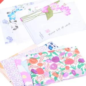 (영화)두겹 면100 롱직각 가제 나염 수건/가재손수건/가제수건/여자손수건/순면손수건/신생아손수건