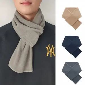 남성 폴라폴리스 겨울 목도리 머플러 가을 남자 단색 무지