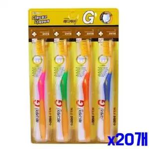 [알티피아]bns 이중미세모 메디케어 칫솔 4P-금나노 x20개