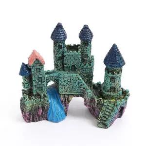 워터월드 수족관 성벽 장식 어항꾸미기