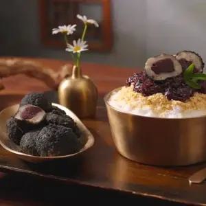 전통 방앗간 찰보리 흑임자떡 국내산 HACCP 개별포장 40gx20개 굳지않는 전통떡 간식