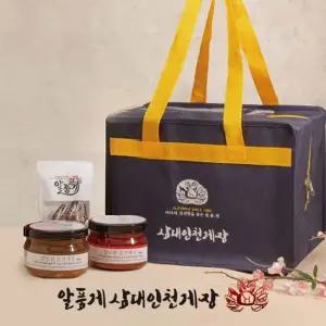 [작심밀도] 알품게 순살간장게장+순살양념게장 선물세트 1호