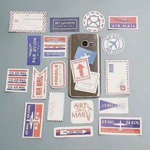 고품질 비행기 라벨 스티커 빈티지 (WFKBKO5)