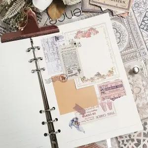 티켓 라벨 빈티지 스티커 (WFKBKO8)