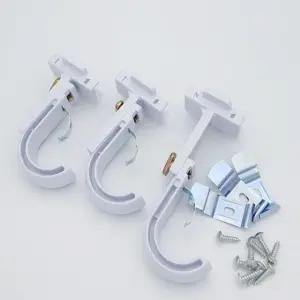 부착식커튼브라켓 커튼고리 원룸 못없는 부착식 커튼부자재 2단 (WFKBVZY)