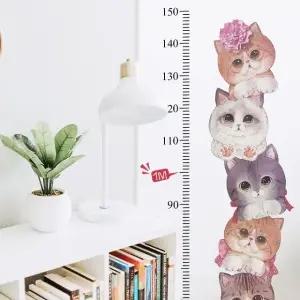 성장 키재기 기록 고양이 시트지 (WFKBKTM)