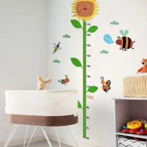 기록 시트지 성장 키재기 해바라기 (WFKBKTN)