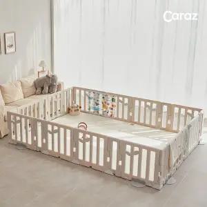 [카라즈]리프 베이비룸 + 항균 시그니처 140 폴더매트 1+1 세트 안전 문 가드 실내 놀이방 아기매트