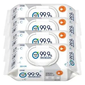 깨끗한나라 클린 손소독 티슈 캡형 60매 X 4개