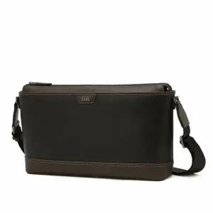 닥스핸드백 DBBA6E041BK 블랙 로고장식 소가죽 크로스백 (닥스가방)