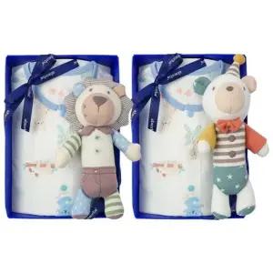 [갤러리아] (압소바출산,백일,돌,유아내의세트)샤팟7부내의+사자,곰돌딸랑이세트(A1B-1038SET)