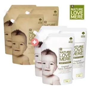 세제 리필 3팩+유연제 리필 3팩