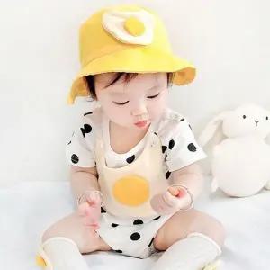 [하프클럽/]아기우주복 계란후라이 204092 바디슈트 3종세트 아동