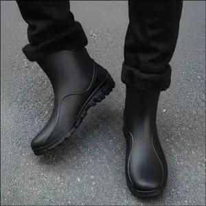 겨울 작업 2컬러 장화 레인부츠 방한 남자 기모안감 신발