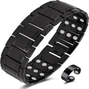 남성용 제카노리 3X 강도 구리 자성 팔찌 순수 조절 가능한 크기 도구 포함