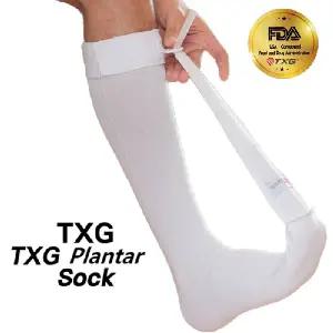 TXG Plantar Socks 흰색 족저근막염 양말