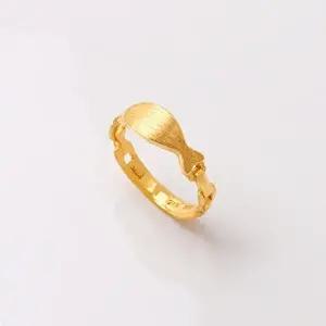 [골드모아]여자 순금 반지 디자인 3.75g [모던 물고기 체인]