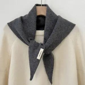 울 깔끔한 6컬러 100 삼각 쁘띠스카프 가을 겨울 쁘띠목도리