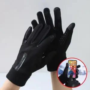 스마트폰 인식 방한 손가락 장갑 겨울 오토바이_24024304