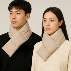 겨울용 따뜻한 패딩 목도리 커플 보온 머플러 넥워머