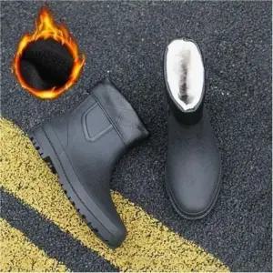 겨울 남성 탈부착 퍼 기모 레인부츠 장화 3색