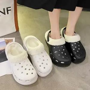 털내피 탈부착 방한로퍼 뮬 털슬리퍼 실내화