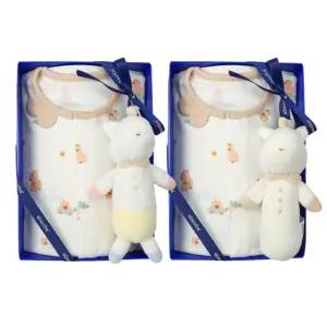 [갤러리아] (쌍둥이출산,유아내의세트)카푸모튼모달슬림내의두벌+말딸랑이두개세트(A1A-103D4SET)