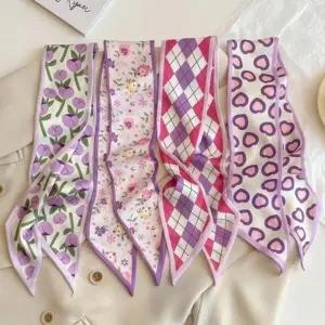 [보리별] 베리핑크 쁘띠 스카프 포인트 간절기 산뜻한 컬러 머플러