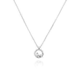 [ PANDORA] 392620C01 스파클링 허바리움 서클  클러스터 실버 목걸이