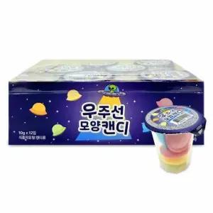 모양캔디 12개입 우주선 10g (WFKC2XH)