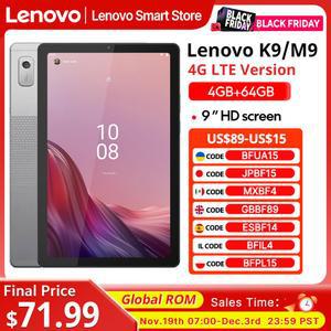 레노버 탭 K9/M9 태블릿 4G LTE+WiFi 글로벌롬 9인치 MTK G80 옥타코어 4GB 64GB 5100mAh 안드로이드 13 돌비 애트모스 사운드 PC 패드